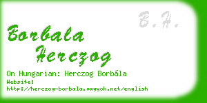 borbala herczog business card